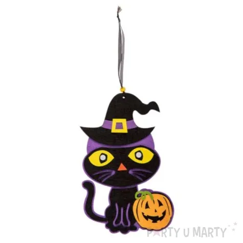 dekoracje wiszace kot z dynia carnival toys