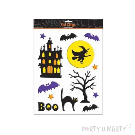 dekoracje zelowe na szybe haunted house 1 op