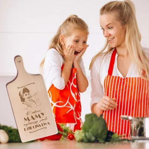 deska do krojenia kuchnia mamy najlepszy smak dziecinstwa 11 5 x 26 5 cm