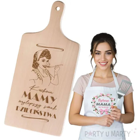 deska do krojenia kuchnia mamy najlepszy smak dziecinstwa 11 5 x 26 5 cm