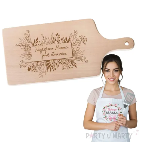 deska do krojenia najlepsza mama pod sloncem ziola 11 5 x 26 5 cm