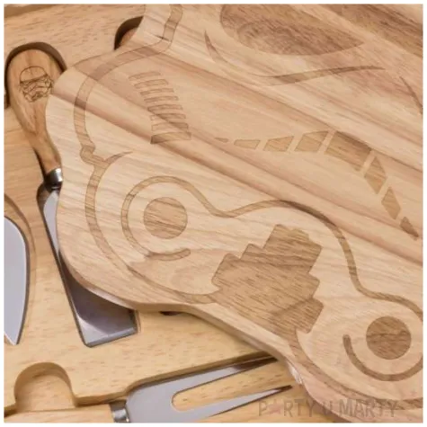 deska do krojenia star wars stormtrooper z nozykami do serow thumbsup 27 x 27 cm