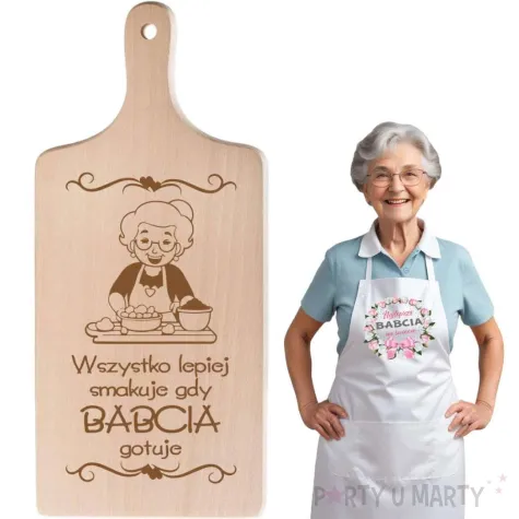 deska do krojenia wszystko lepiej smakuje gdy babcia gotuje 11 5 x 26 5 cm