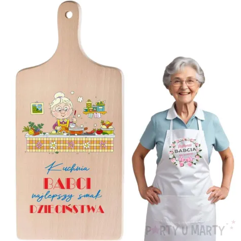 deska drukowana do krojenia kuchnia babci najlepszy smak dziecinstwa 11 5 x 26 5 cm