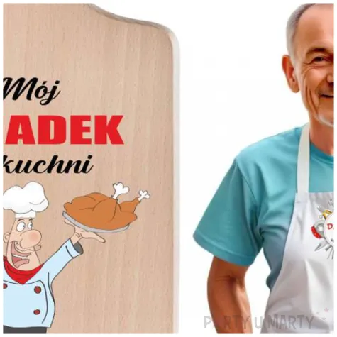 deska drukowana do krojenia moj dziadek w kuchni to nie przypadek 11 5 x 26 5 cm
