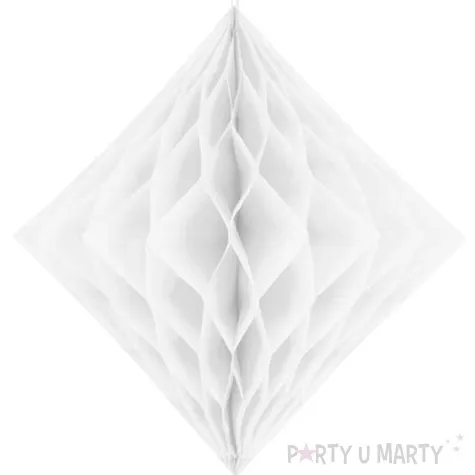 diament bibulowy classic honeycomb bialy partydeco 30cm