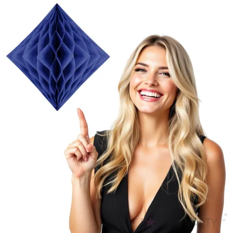 diament bibulowy classic honeycomb granatowy patrydeco 20cm