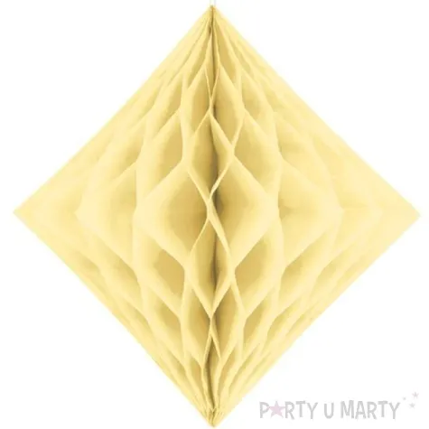 diament bibulowy classic honeycomb kremowy partydeco 20cm