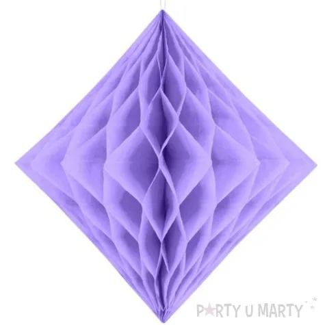 diament bibulowy classic honeycomc liliowy partydeco 20cm