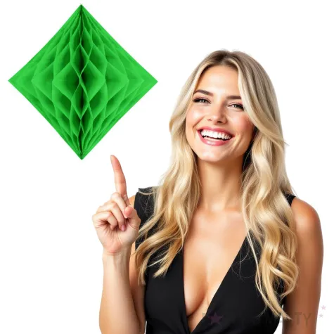 diament bibulowy classic zielony jasny 20cm