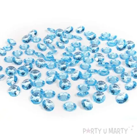 diamentowe konfetti 12mm blekit 100szt 1op