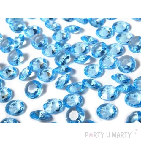 diamentowe konfetti 12mm blekit 100szt 1op