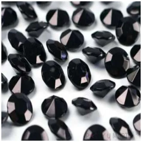 diamentowe konfetti 12mm czarny 100szt 1op