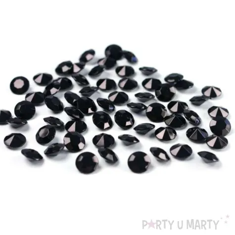 diamentowe konfetti 12mm czarny 100szt 1op