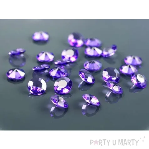 diamentowe konfetti 12mm fiolet 100szt 1op