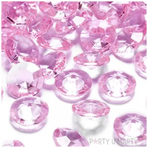 diamentowe konfetti 12mm jasny roz 100szt 1op