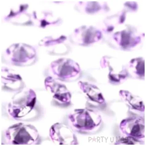 diamentowe konfetti 12mm lawenda 100szt 1op