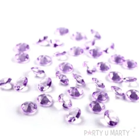 diamentowe konfetti 12mm lawenda 100szt 1op