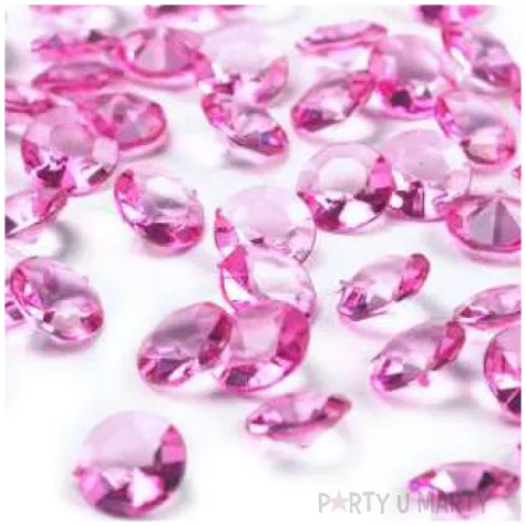 diamentowe konfetti 12mm roz 100szt 1op