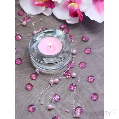 diamentowe konfetti 12mm roz 100szt 1op