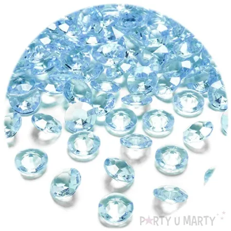 diamentowe konfetti 12mm turkus 100szt 1op