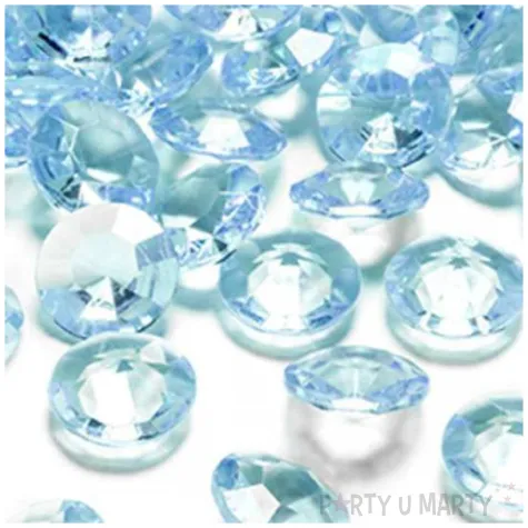 diamentowe konfetti 12mm turkus 100szt 1op