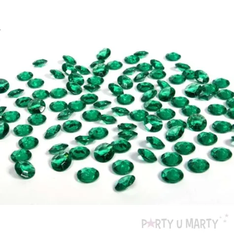 diamentowe konfetti 12mm zielen 100szt 1op