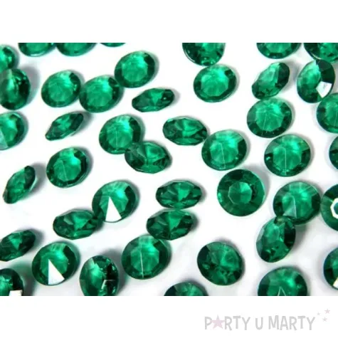 diamentowe konfetti 12mm zielen 100szt 1op