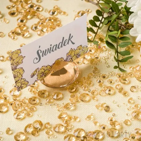 diamentowe konfetti 12mm zloty 100szt 1op