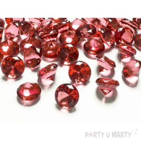 diamentowe konfetti czerwony 20 mm 1 op