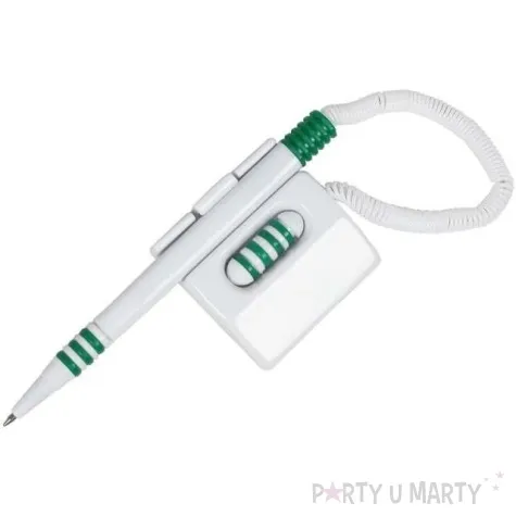 dlugopis na sprezynie lezacy bialo zielony d rect at 15