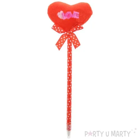 dlugopis serce rozowe love arpex 22 cm