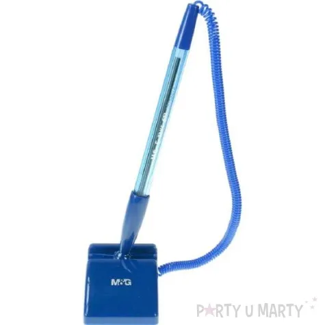 dlugopis z przylepcem prostokatna podstawka niebieski titanum 0 7 mm