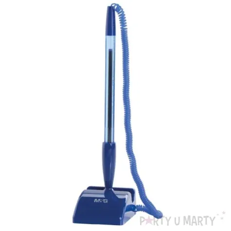 dlugopis z przylepcem prostokatna podstawka niebieski titanum 0 7 mm