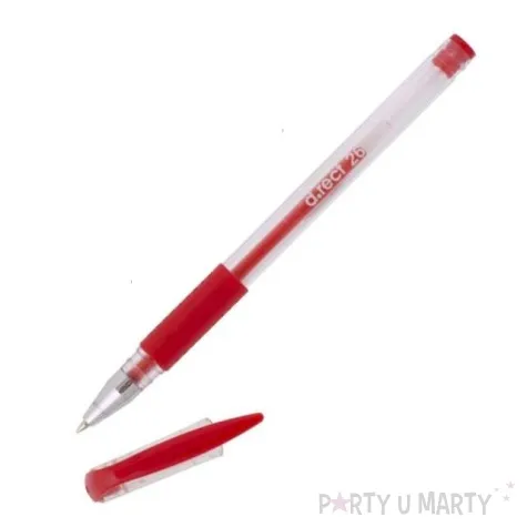 dlugopis zelowy czerwony d rect no 2603