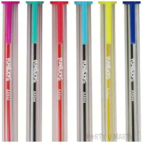 dlugopisy klasyczne fluorescencyjne mix titanum 0 7 mm 6 szt
