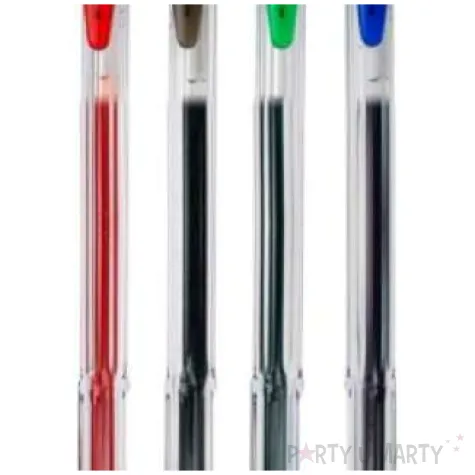 dlugopisy zelowe mix ciemny titanum 0 7 mm 4 szt