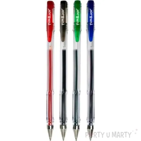 dlugopisy zelowe mix ciemny titanum 0 7 mm 4 szt