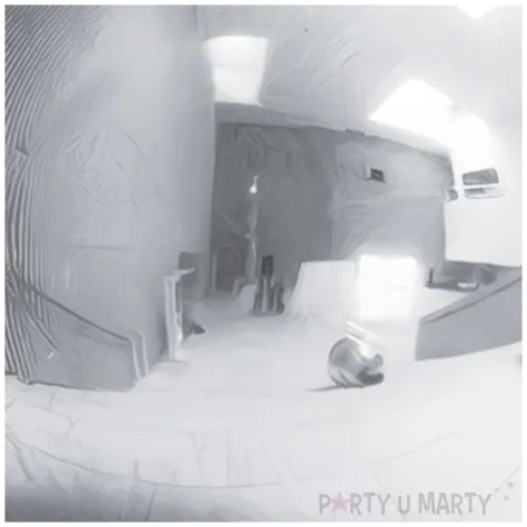 dmuchana kula lustrzana srebrny partydeco 60 cm