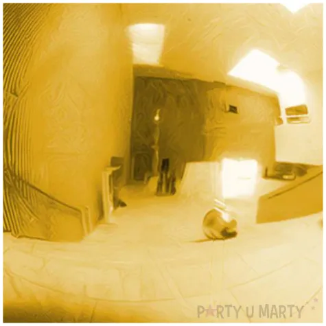 dmuchana kula lustrzana zloty partydeco 60 cm