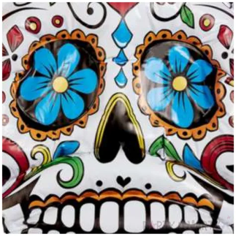 dmuchaniec czaszka los muertos smiffys 39