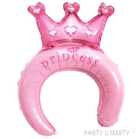 dmuchaniec opaska tiara ksiezniczki rozowy 7 7