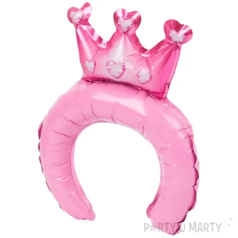 dmuchaniec opaska tiara ksiezniczki rozowy 7 7