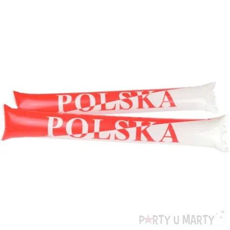 dmuchaniec paleczki kibica polska bialo czerwony arpex 10 x 58 cm 2 szt