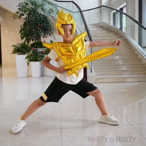 dmuchaniec zloty rycerz helm jix 36 x 80 cm