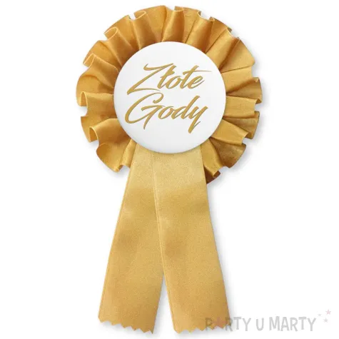 dodatek do stroju na 50 rocznice slubu kotylion zlote gody przypinka jubileusz