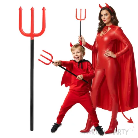 dodatek do stroju na halloween bron mini trojzab diabla partypal 51 cm