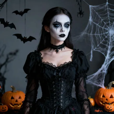 dodatek do stroju na halloween farbka do twarzy czarna make up makijaz do kostiumu 16 ml