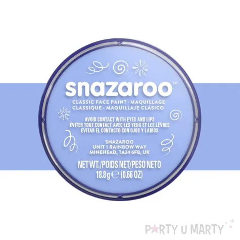 dodatek do stroju na halloween karnawal farba do twarzy i ciala blekitna jasna 18 ml