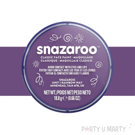 dodatek do stroju na halloween karnawal farba do twarzy i ciala fioletowa purpurowa 18 ml